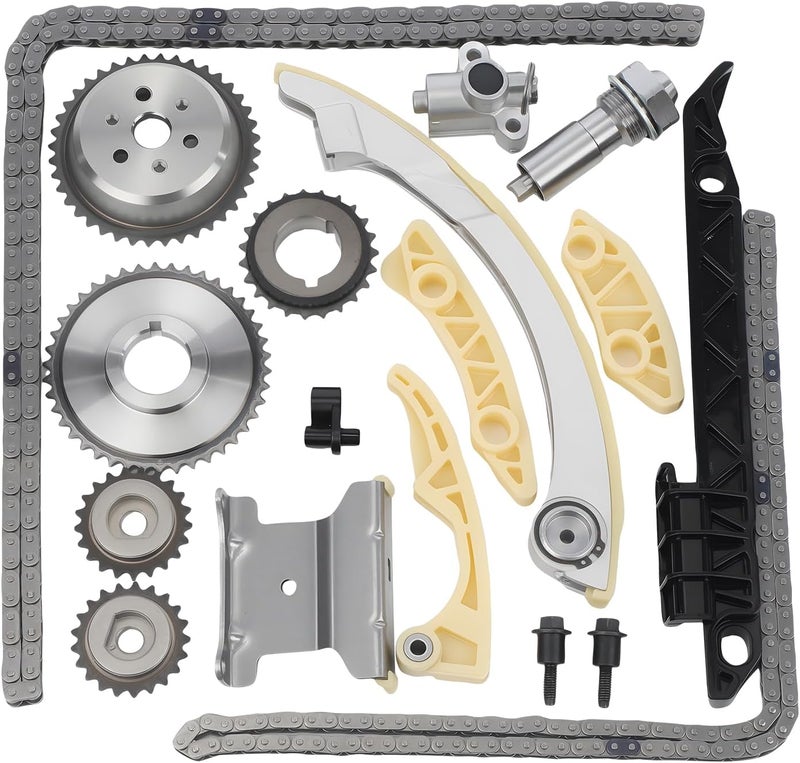 GEARCESS 94201S Timing Chain Kit 12680750 Fit For 2010-2015 Chevy Equinox | Fit For GMC Terrain | Fit For Buick Verano | Fit For Pontiac | Fit For Saab | Fit For Saturn, 2.0 2.2 2.4L, Replaces # 9-4201SX - Image 2